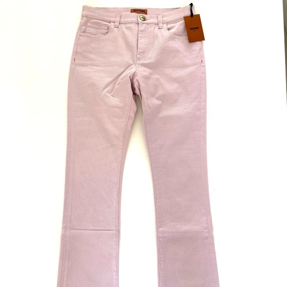 MISSONI Pink 5 Pocket Straight Leg Jeans - Size US6 - MSRP $595.00 BNWT